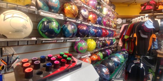 Bowling Ball & bowling grips display